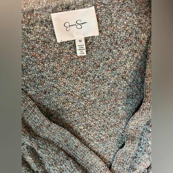 Jessica Simpson Cable Knit Style Open Cardigan, size M - Picture 2 of 4